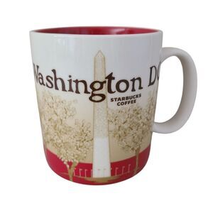 starbucks washington DC 2010 coffee mug cup collector series 16 ounce capacity